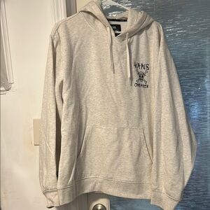 Vans One Piece Light Gray Logo Hoodie - Men's - Wanted Nami